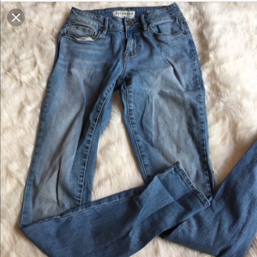 Lightly faded jeans